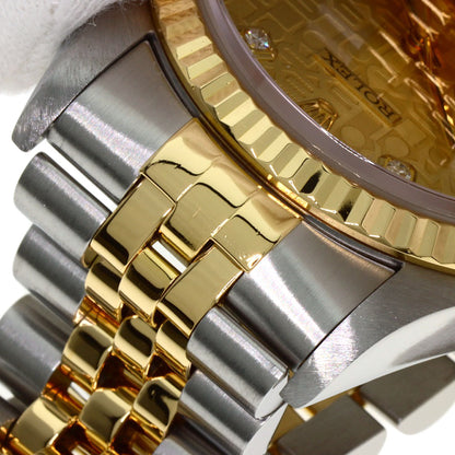 ROLEX ロレックス 16233G デイトジャスト 10P ダイヤモンド 腕時計 SS メンズ 中古