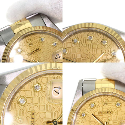 ロレックス 16233G デイトジャスト 10P ダイヤモンド 腕時計 中古 商品画像19