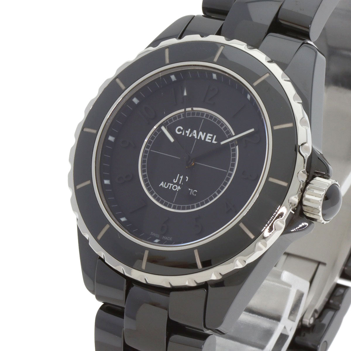 CHANEL シャネル H3829 J12 38mm インテンスブラック 腕時計 セラミック メンズ 中古