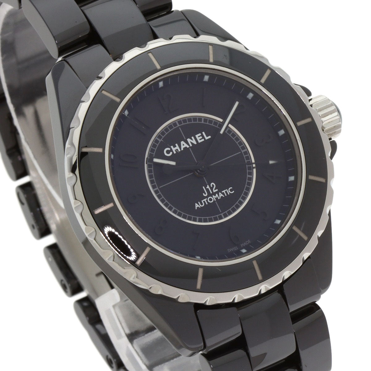 CHANEL シャネル H3829 J12 38mm インテンスブラック 腕時計 セラミック メンズ 中古