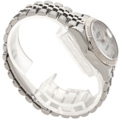 ROLEX ロレックス 279174NG デイトジャスト 10P ダイヤモンド 腕時計 SS レディース 中古