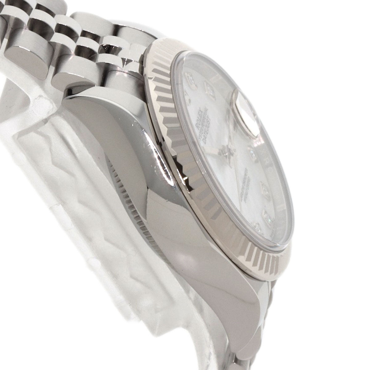 ROLEX ロレックス 279174NG デイトジャスト 10P ダイヤモンド 腕時計 SS レディース 中古