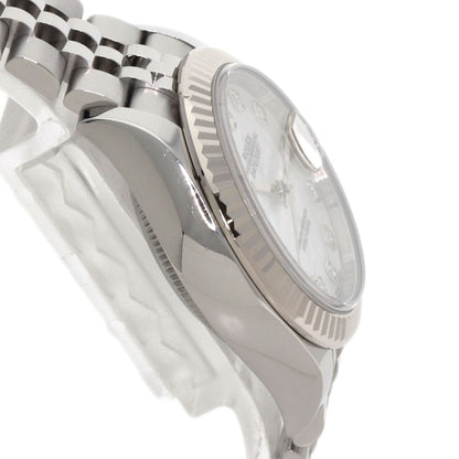 ROLEX ロレックス 279174NG デイトジャスト 10P ダイヤモンド 腕時計 SS レディース 中古