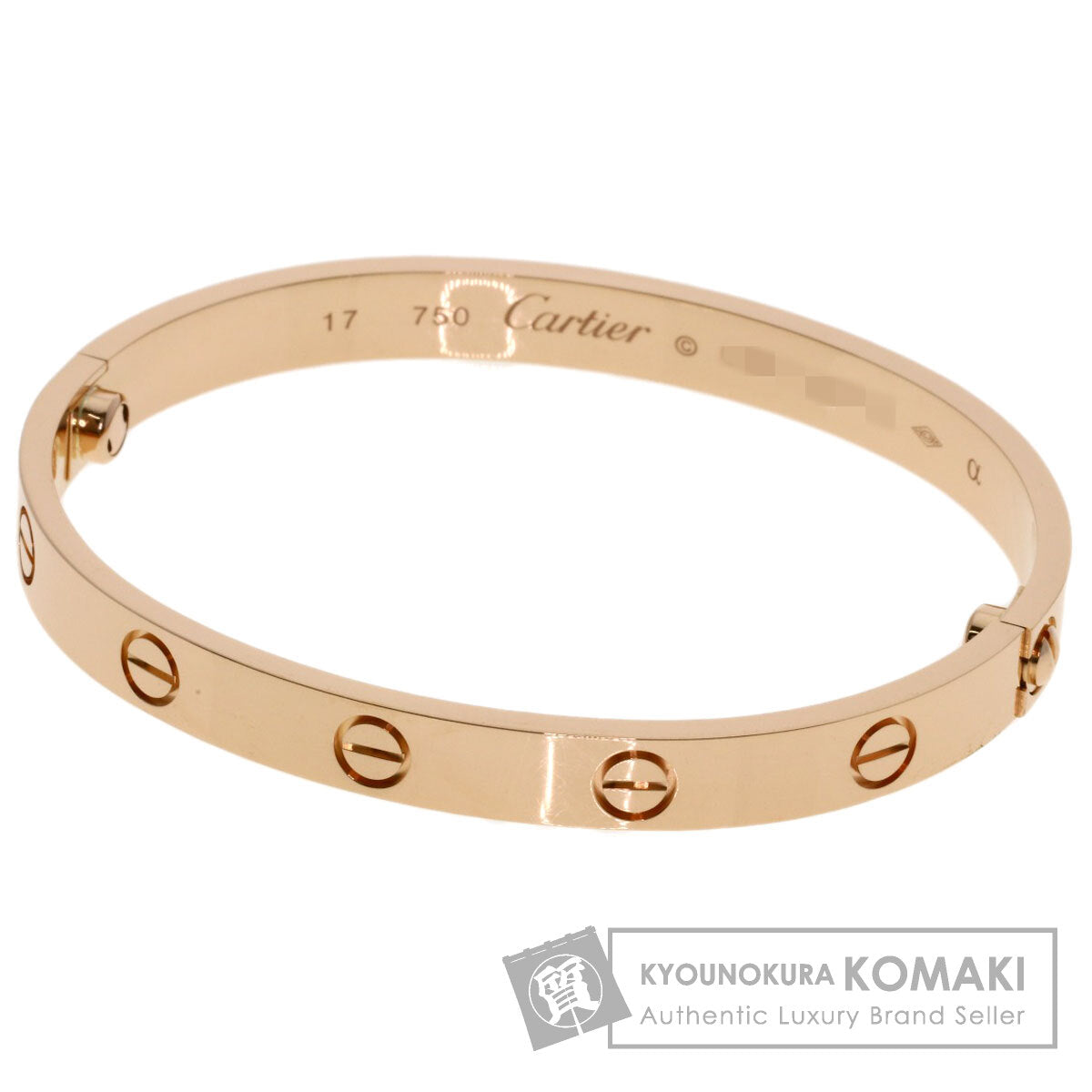 カルティエ ラブブレス #17 ドライバー無し ブレスレット 中古 商品画像1