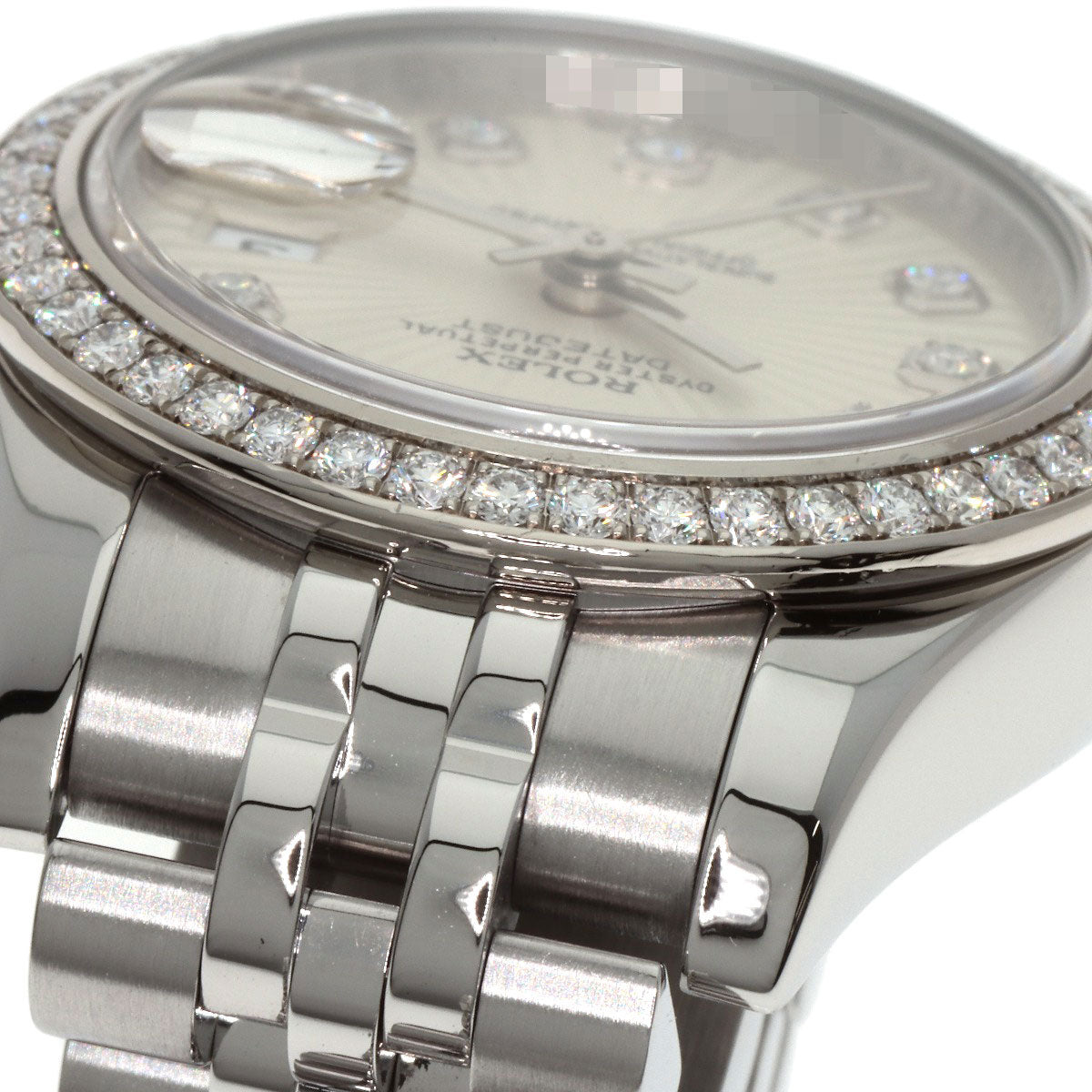 ロレックス 179384G デイトジャスト 10P ベゼル ダイヤモンド 腕時計 中古 商品画像14