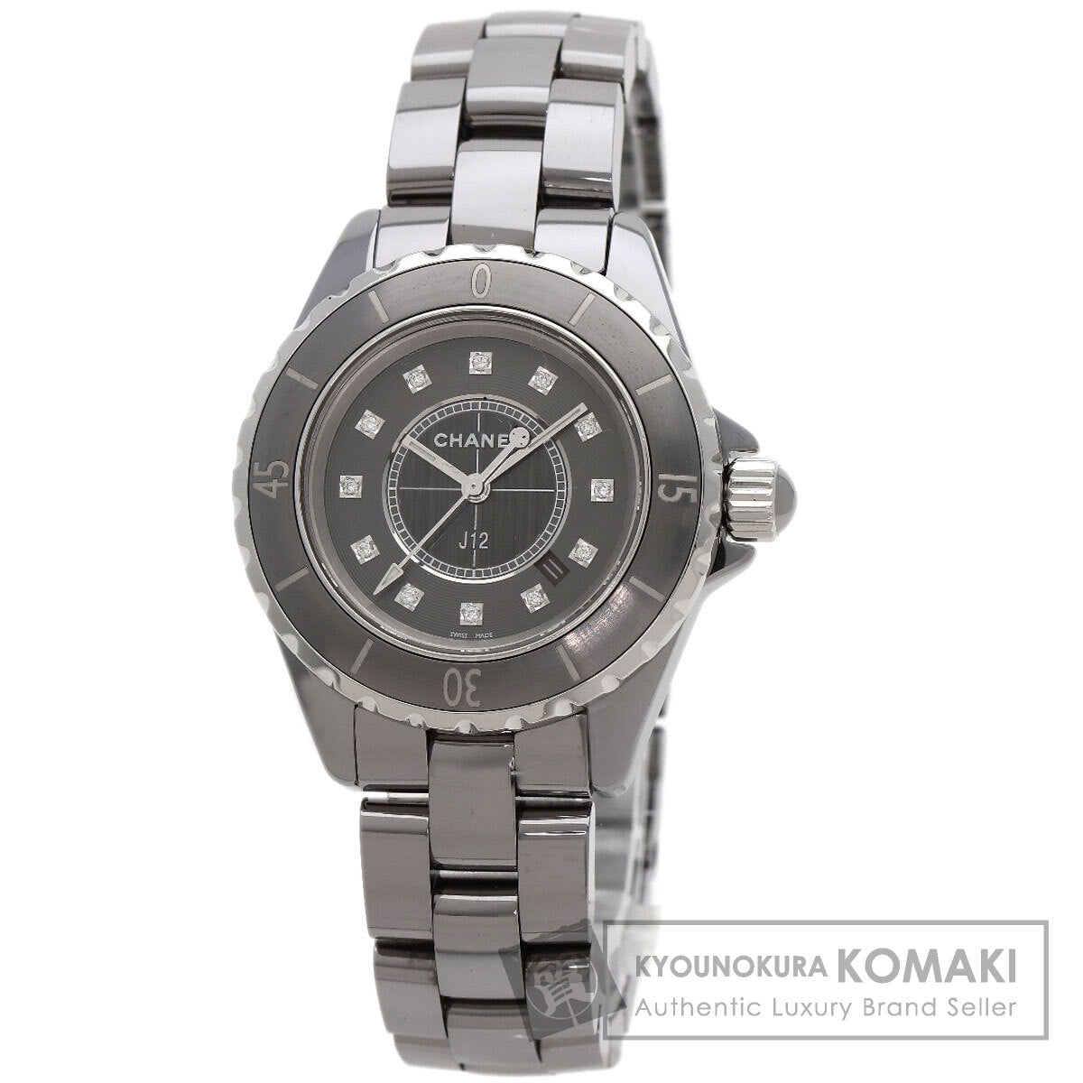 シャネル H3241 J12 33mm クロマティック 33mm 12P ダイヤモンド 腕時計 中古 商品画像1