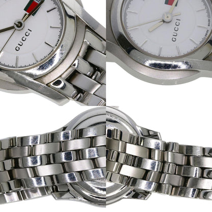 GUCCI グッチ 5500L ラウンドフェイス 腕時計 SS レディース 中古