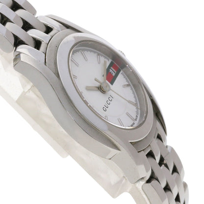 GUCCI グッチ 5500L ラウンドフェイス 腕時計 SS レディース 中古