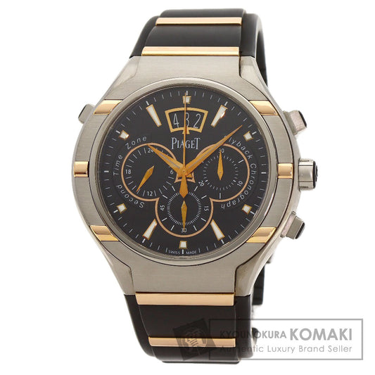 PIAGET ピアジェ GOA36002 ポロ45 フライバック クロノグラフ 腕時計 チタン メンズ 中古