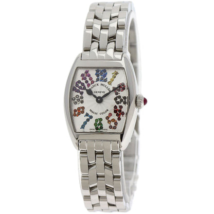 FRANCK MULLER フランクミュラー 2252 QZ MAG COL トノウカーベックス マジックカラー 腕時計 SS レディース 中古