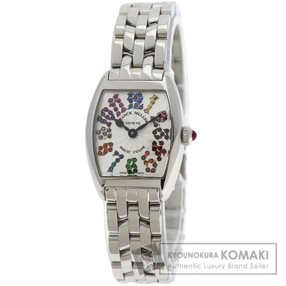 FRANCK MULLER フランクミュラー 2252 QZ MAG COL トノウカーベックス マジックカラー 腕時計 SS レディース 中古