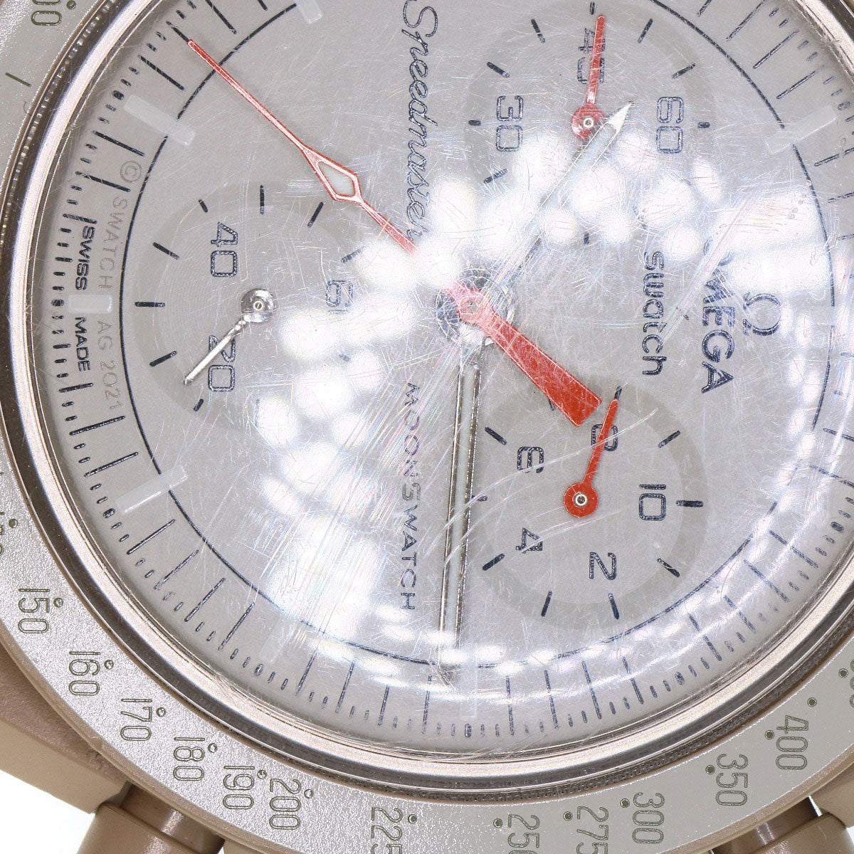Swatch スウォッチ SO33C100 オメガコラボ ムーンスウォッチ MISSON TO JUPITER 腕時計 セラミック メンズ 中古