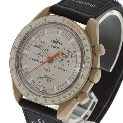 Swatch スウォッチ SO33C100 オメガコラボ ムーンスウォッチ MISSON TO JUPITER 腕時計 セラミック メンズ 中古