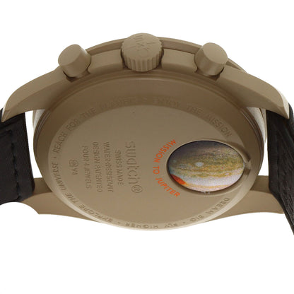 Swatch スウォッチ SO33C100 オメガコラボ ムーンスウォッチ MISSON TO JUPITER 腕時計 セラミック メンズ 中古