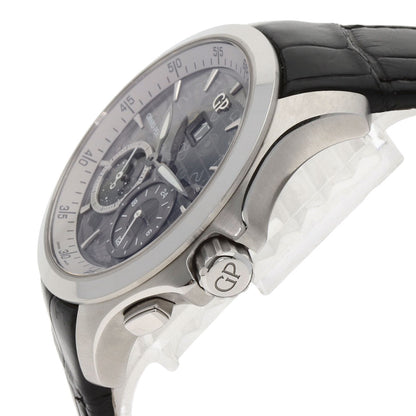 GIRARD-PERREGAUX ジラール・ペルゴ 49655-11-231-BB6A トラベラームーンフェイズ&GMT 腕時計 SS メンズ 中古