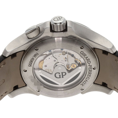 GIRARD-PERREGAUX ジラール・ペルゴ 49655-11-231-BB6A トラベラームーンフェイズ&GMT 腕時計 SS メンズ 中古