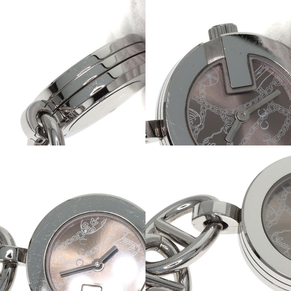 GUCCI グッチ 107 チャームウォッチ 腕時計 SS レディース 中古