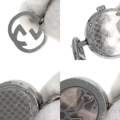 GUCCI グッチ 107 チャームウォッチ 腕時計 SS レディース 中古