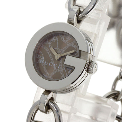 GUCCI グッチ 107 チャームウォッチ 腕時計 SS レディース 中古