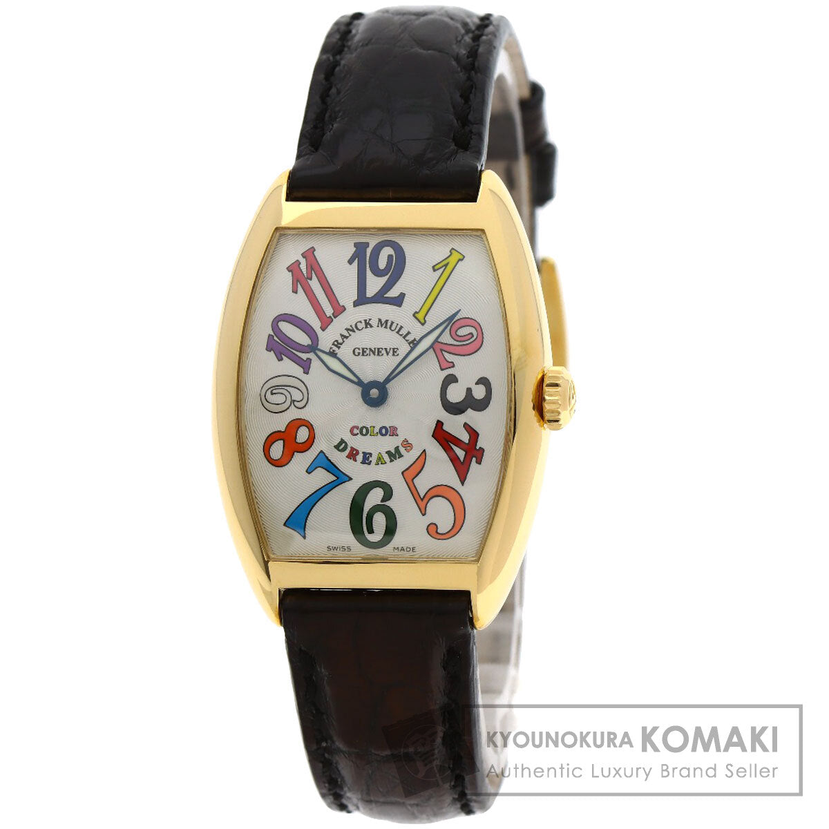 FRANCK MULLER フランクミュラー 7502QZ トノウカーベックス カラードリームス 腕時計 K18YG レディース 中古