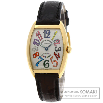 FRANCK MULLER フランクミュラー 7502QZ トノウカーベックス カラードリームス 腕時計 K18YG レディース 中古