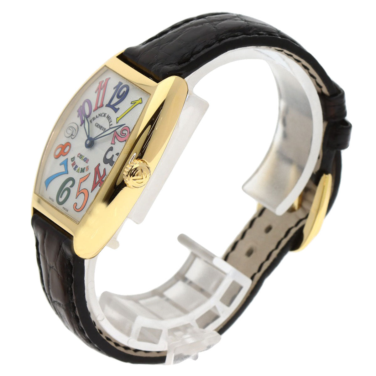 FRANCK MULLER フランクミュラー 7502QZ トノウカーベックス カラードリームス 腕時計 K18YG レディース 中古