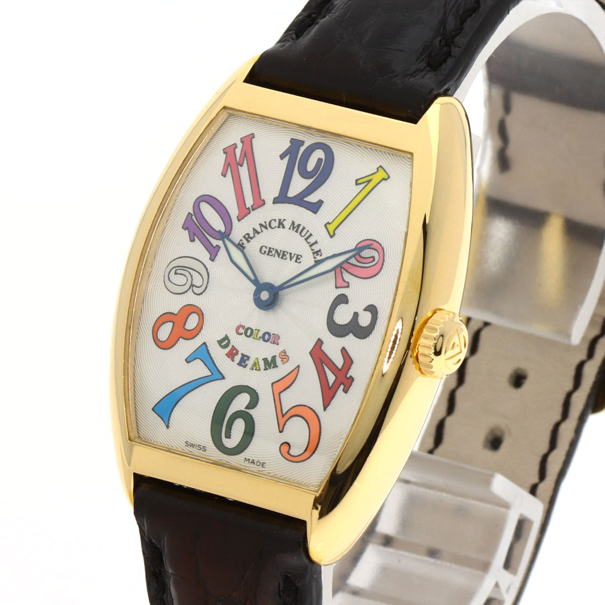 FRANCK MULLER フランクミュラー 7502QZ トノウカーベックス カラードリームス 腕時計 K18YG レディース 中古