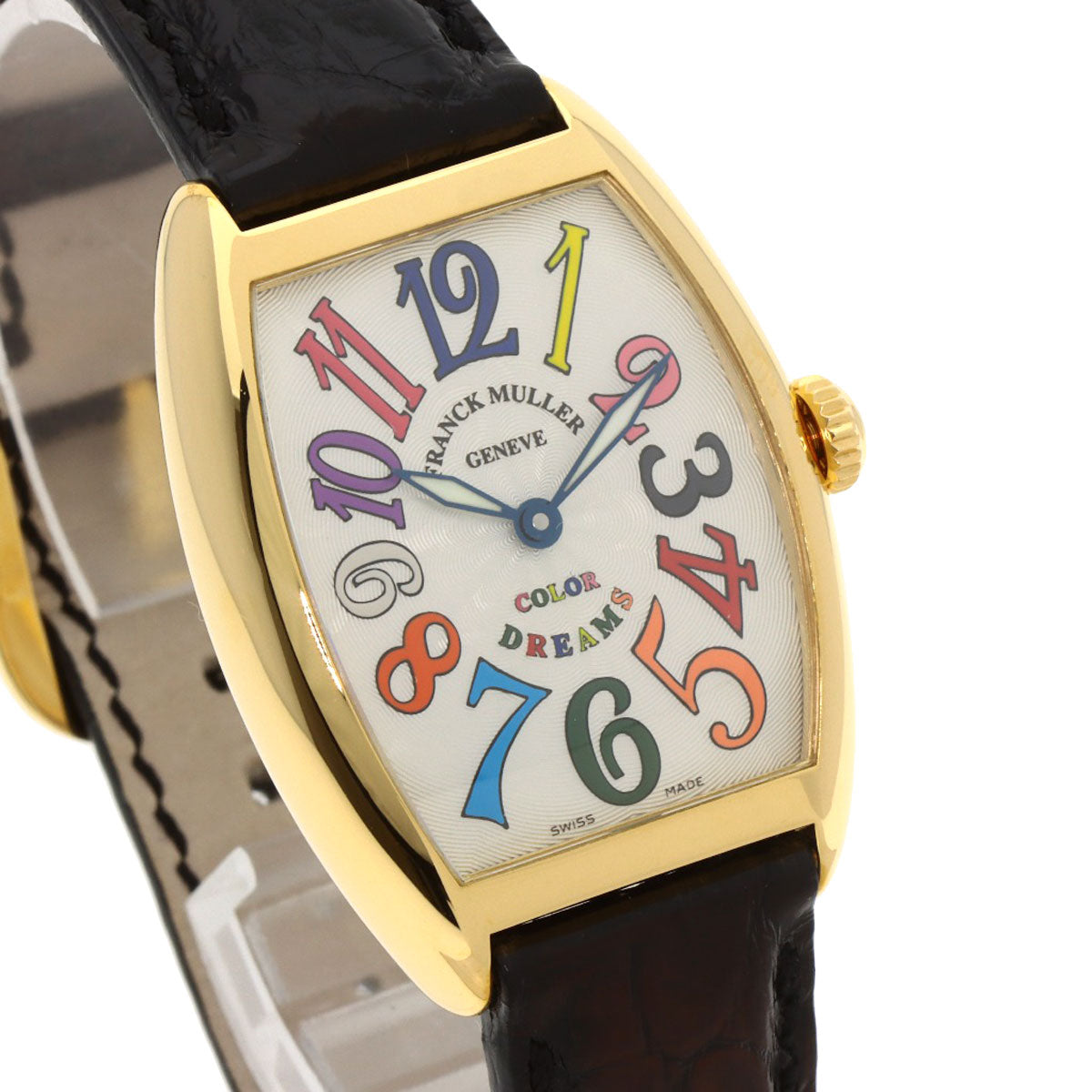 FRANCK MULLER フランクミュラー 7502QZ トノウカーベックス カラードリームス 腕時計 K18YG レディース 中古