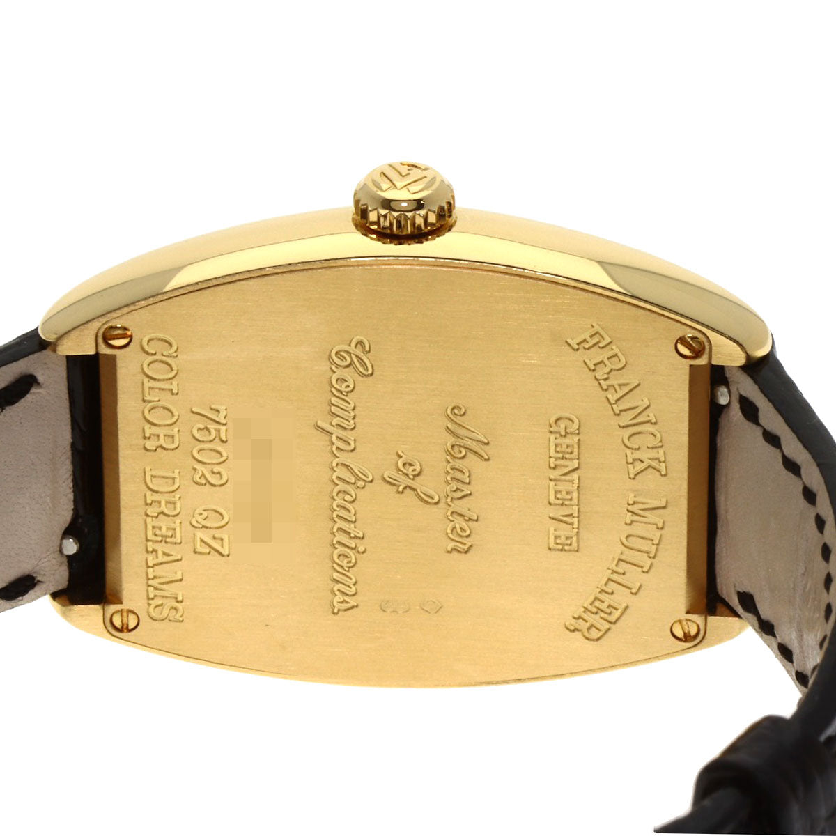 FRANCK MULLER フランクミュラー 7502QZ トノウカーベックス カラードリームス 腕時計 K18YG レディース 中古