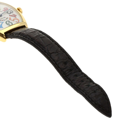 FRANCK MULLER フランクミュラー 7502QZ トノウカーベックス カラードリームス 腕時計 K18YG レディース 中古