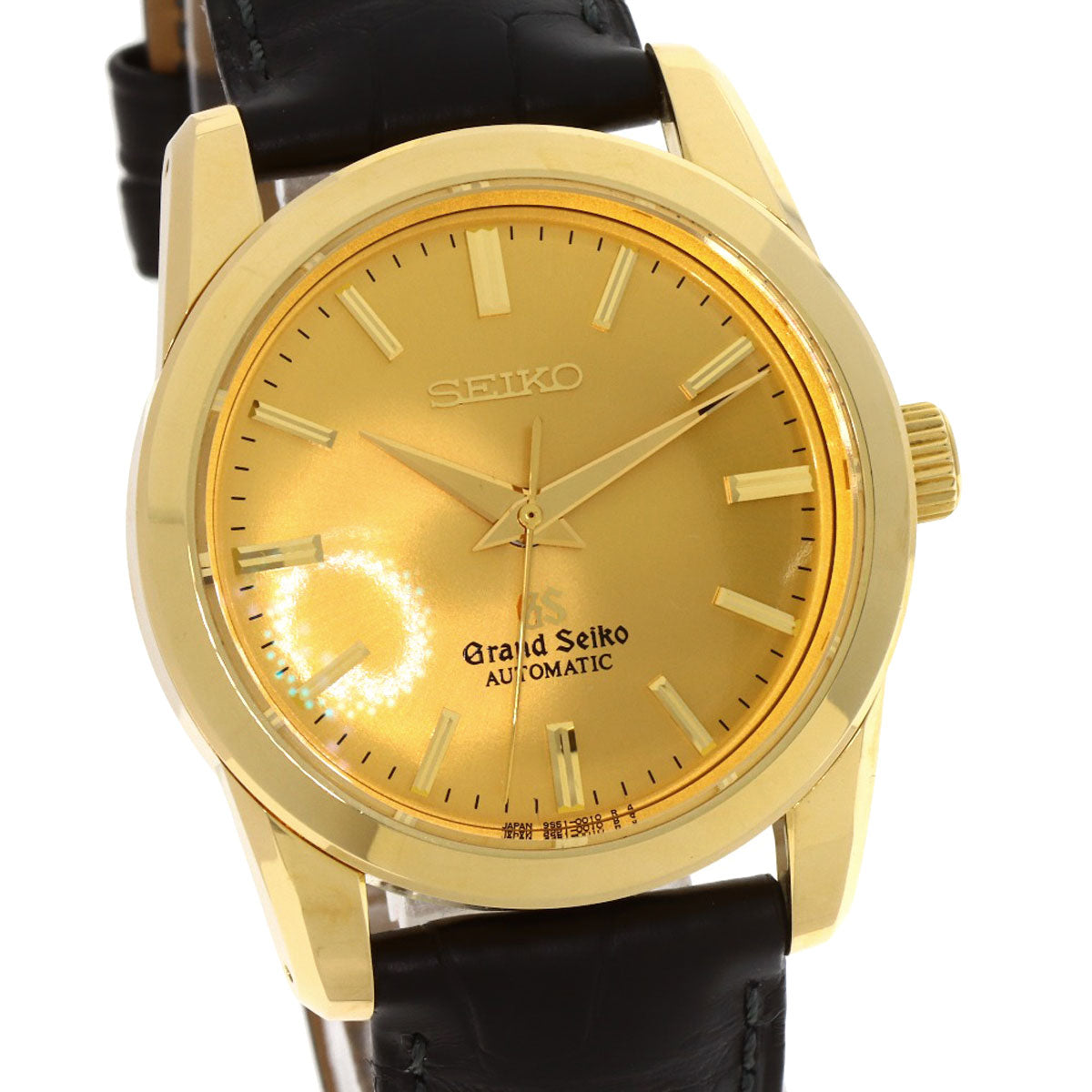 SEIKO セイコー SBGR002 9S51-0010 グランドセイコー ラウンドフェイス 腕時計 K18YG メンズ 中古