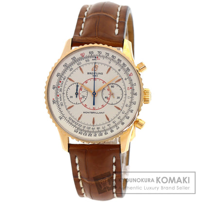BREITLING ブライトリング R47350 モンブリアン 40S R47350 日本限定100本 腕時計 K18PG ボーイズ 中古