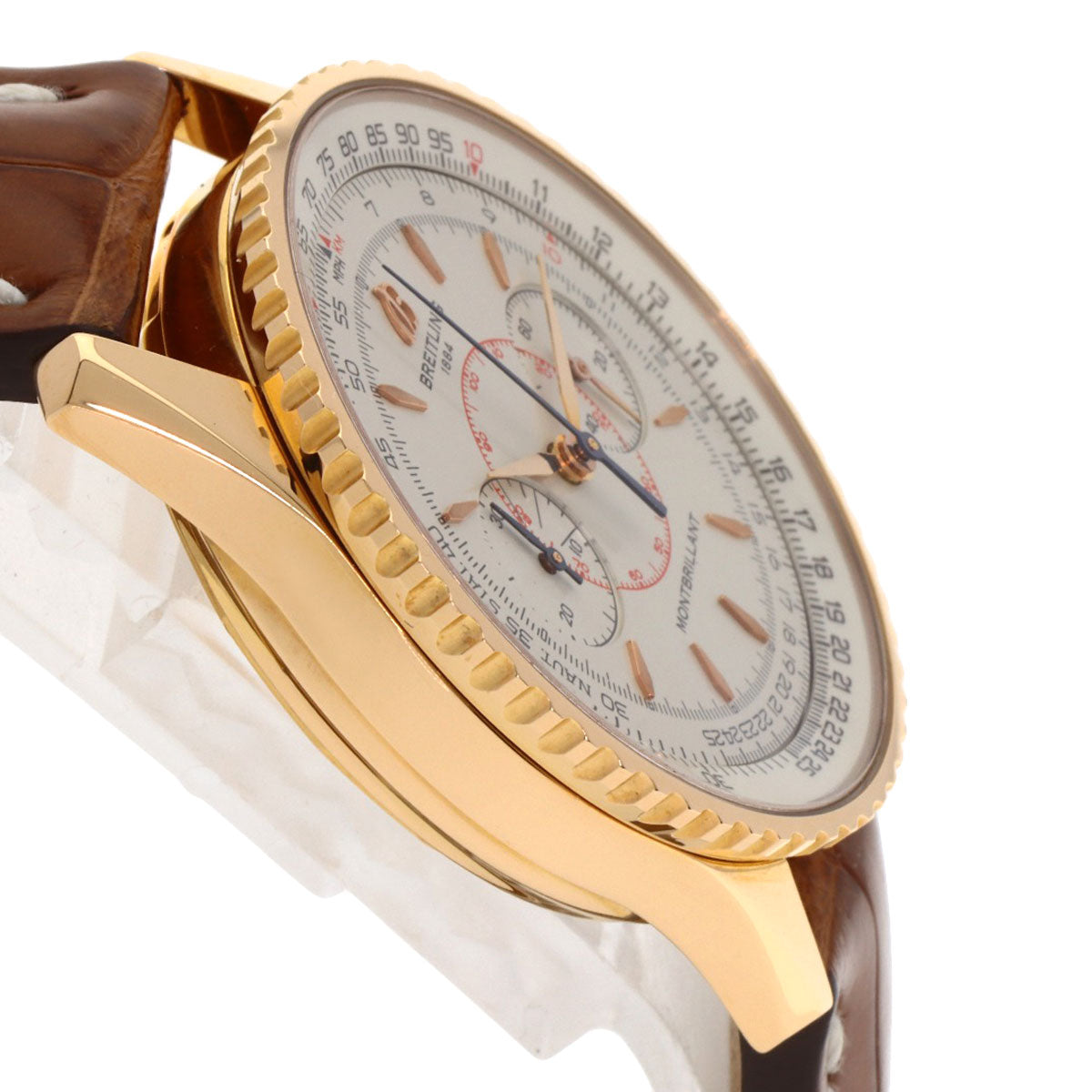 BREITLING ブライトリング R47350 モンブリアン 40S R47350 日本限定100本 腕時計 K18PG ボーイズ 中古