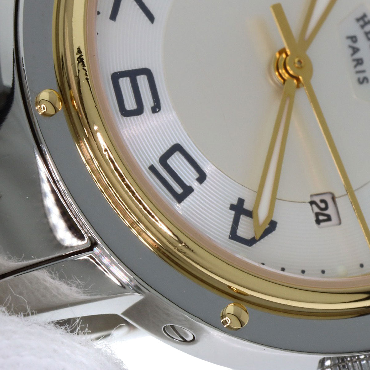 HERMES エルメス CP1.320 クリッパー クラシック 腕時計 SS メンズ 中古