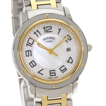 HERMES エルメス CP1.320 クリッパー クラシック 腕時計 SS メンズ 中古