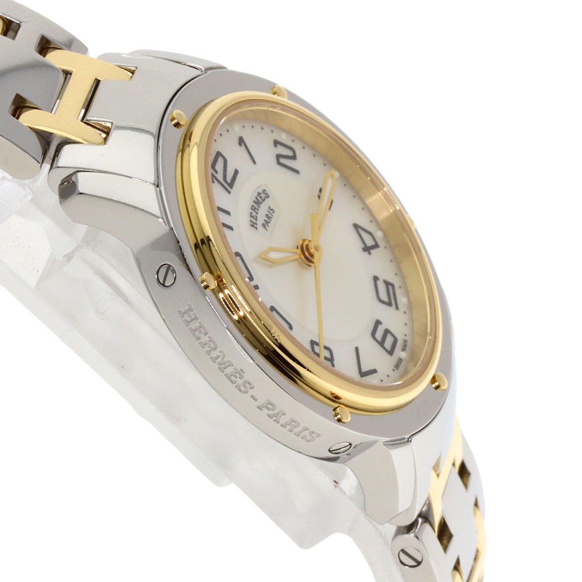 HERMES エルメス CP1.320 クリッパー クラシック 腕時計 SS メンズ 中古