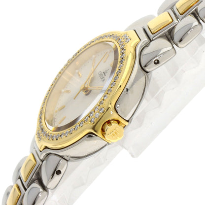 SEIKO セイコー GSAB004 クレドール ダイヤモンドベゼル 腕時計 SS レディース 中古