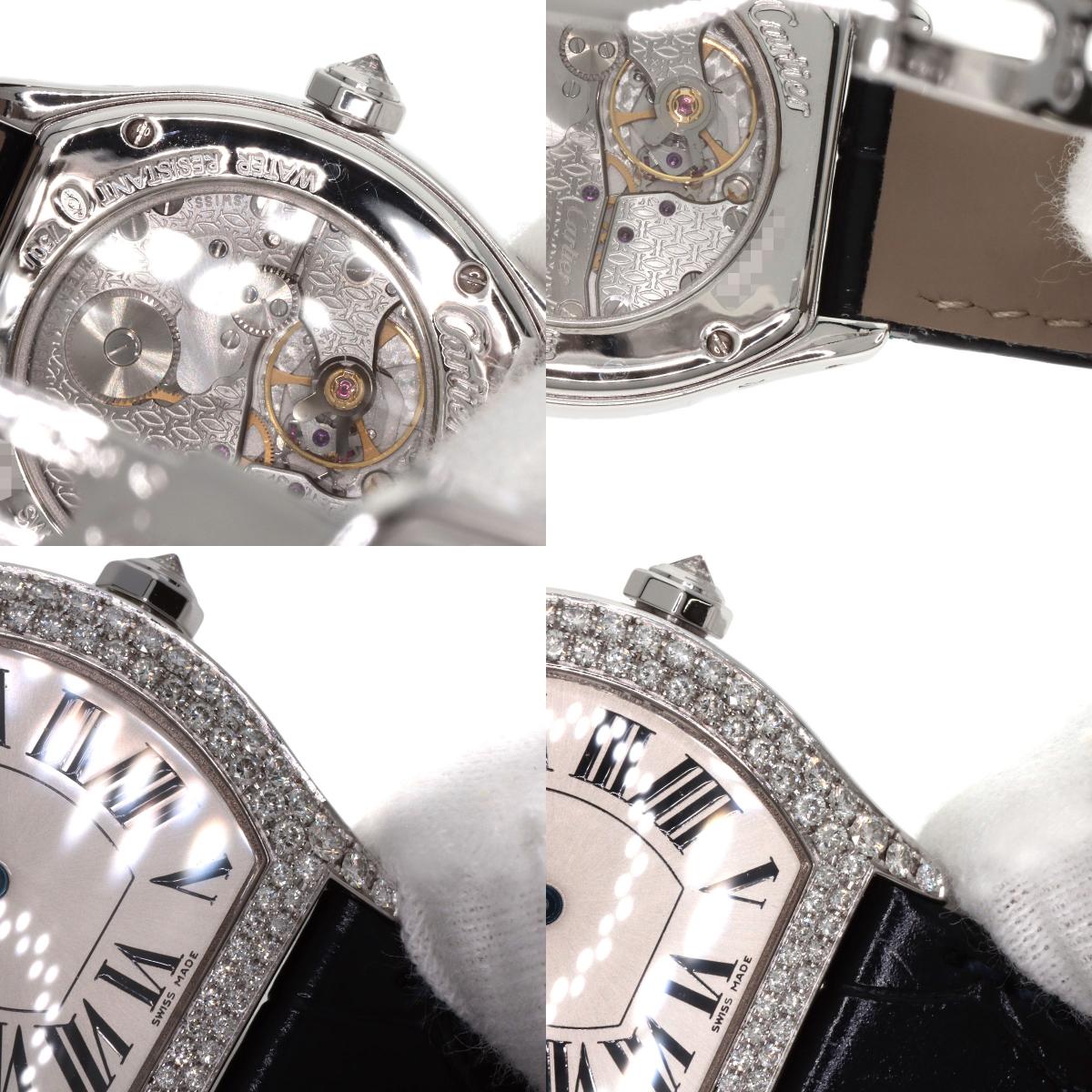 CARTIER カルティエ W504931 トーチュSM ダイヤモンド 腕時計 K18WG レディース 中古