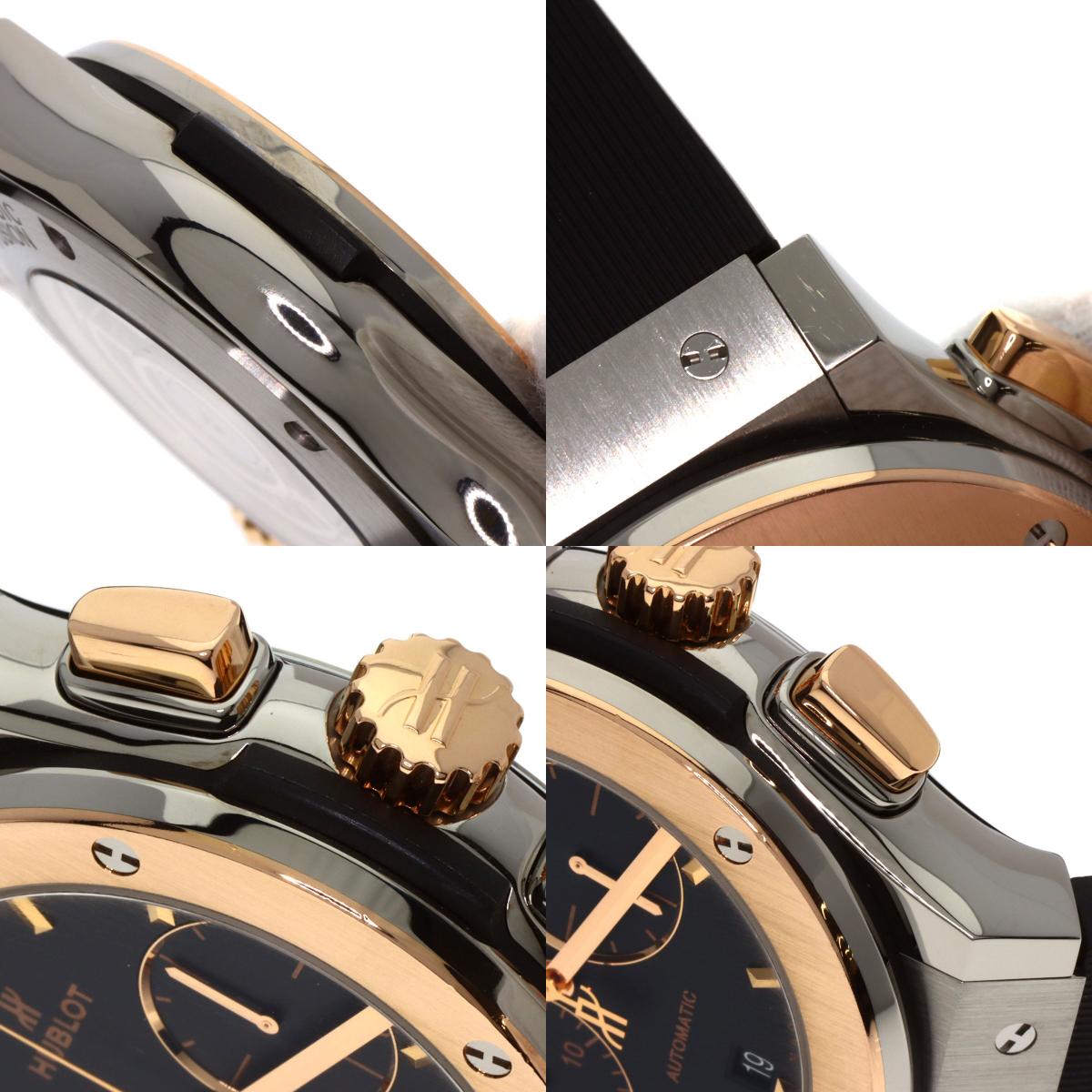 HUBLOT ウブロ 521.N0.1181.RX クラシック フュージョン クロノグラフ キングゴールド 腕時計 チタニウム メンズ 中古