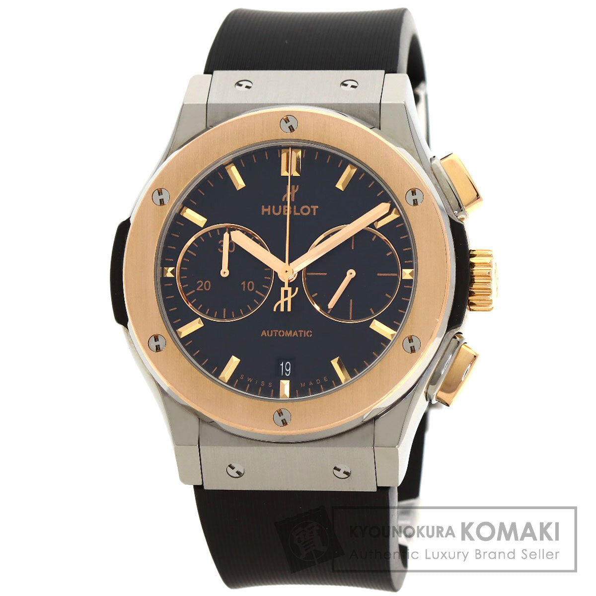 HUBLOT ウブロ 521.N0.1181.RX クラシック フュージョン クロノグラフ キングゴールド 腕時計 チタニウム メンズ 中古