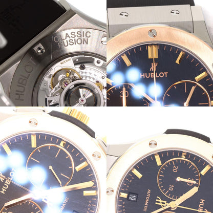 HUBLOT ウブロ 521.N0.1181.RX クラシック フュージョン クロノグラフ キングゴールド 腕時計 チタニウム メンズ 中古