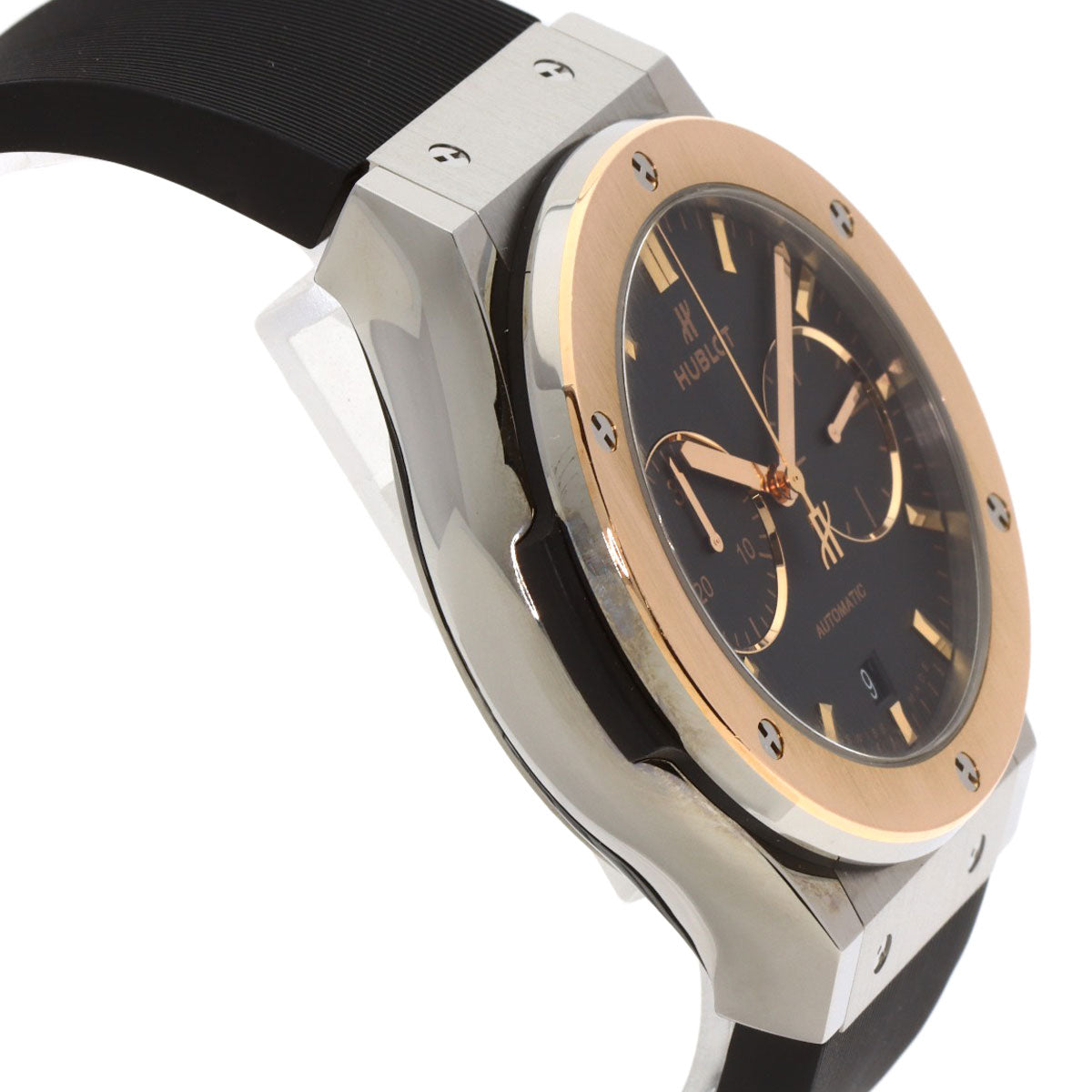 HUBLOT ウブロ 521.N0.1181.RX クラシック フュージョン クロノグラフ キングゴールド 腕時計 チタニウム メンズ 中古