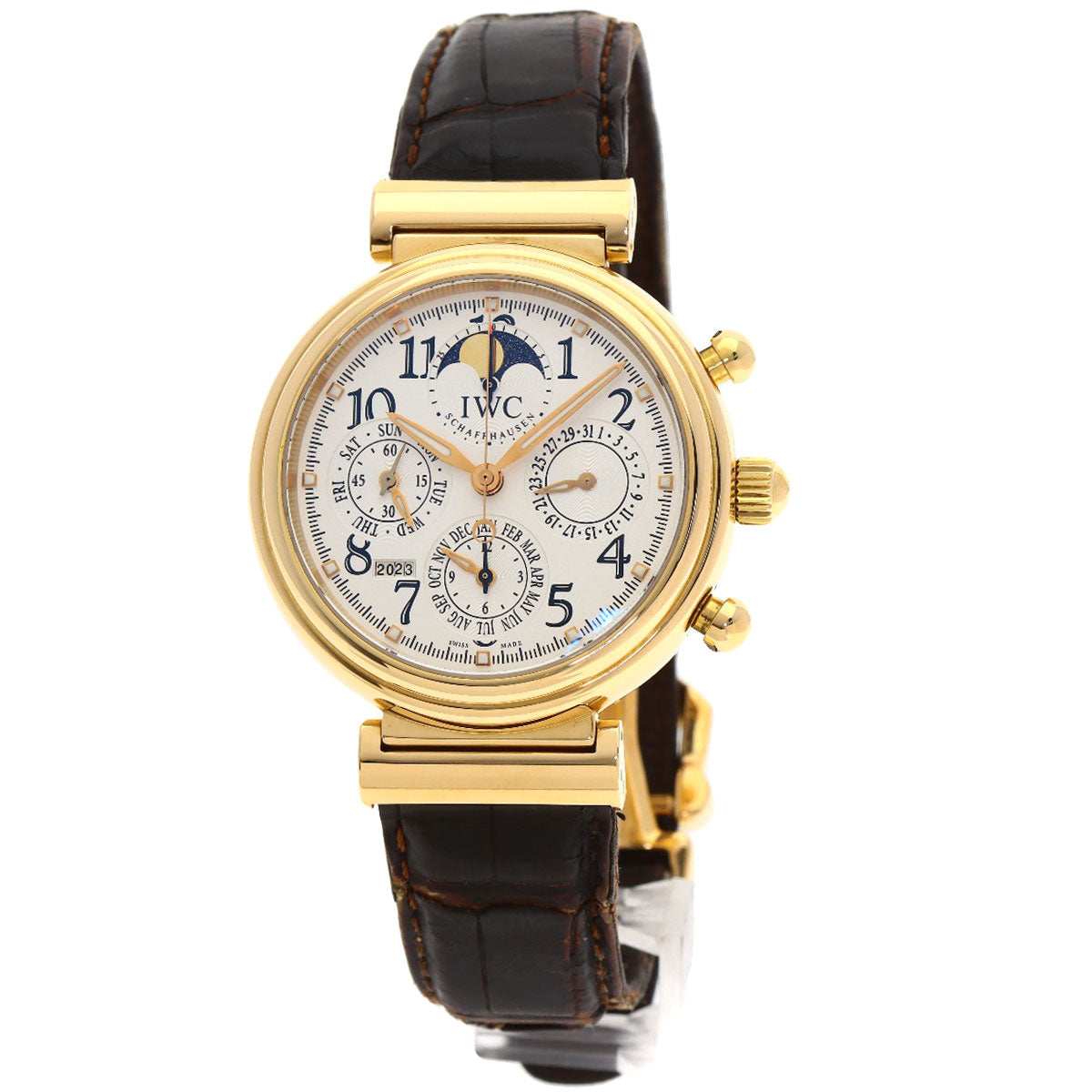 IWC アイダブリューシー IW375811 ダ ヴィンチ パーペチュアル カレンダー IW375811 腕時計 K18PG メンズ 中古