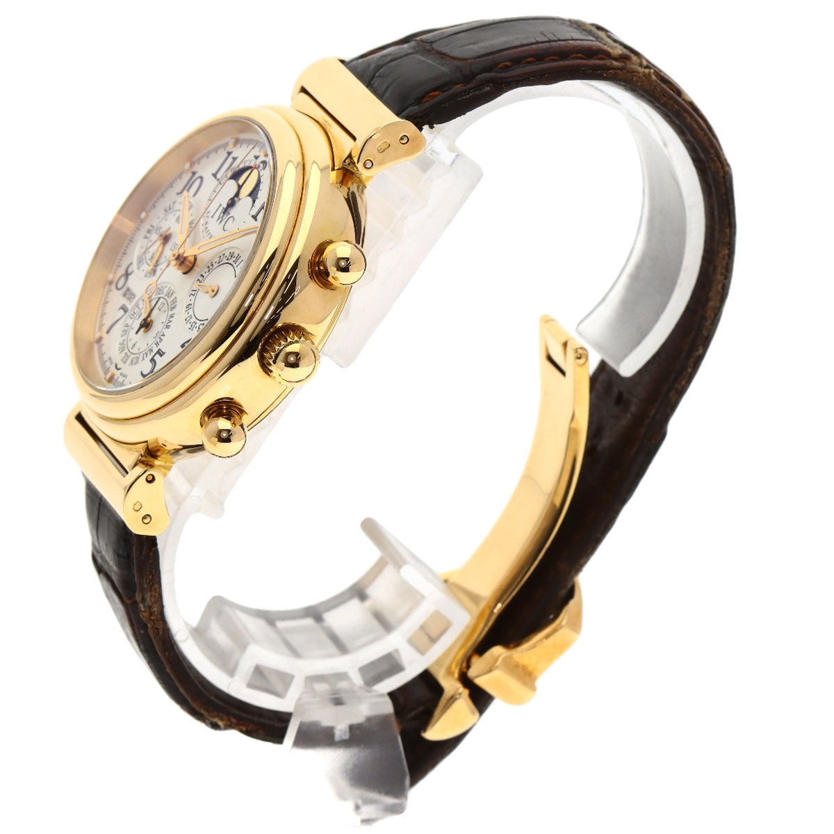 IWC アイダブリューシー IW375811 ダ ヴィンチ パーペチュアル カレンダー IW375811 腕時計 K18PG メンズ 中古