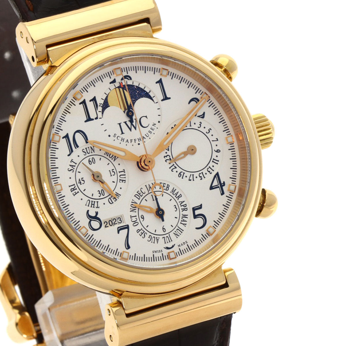 IWC アイダブリューシー IW375811 ダ ヴィンチ パーペチュアル カレンダー IW375811 腕時計 K18PG メンズ 中古