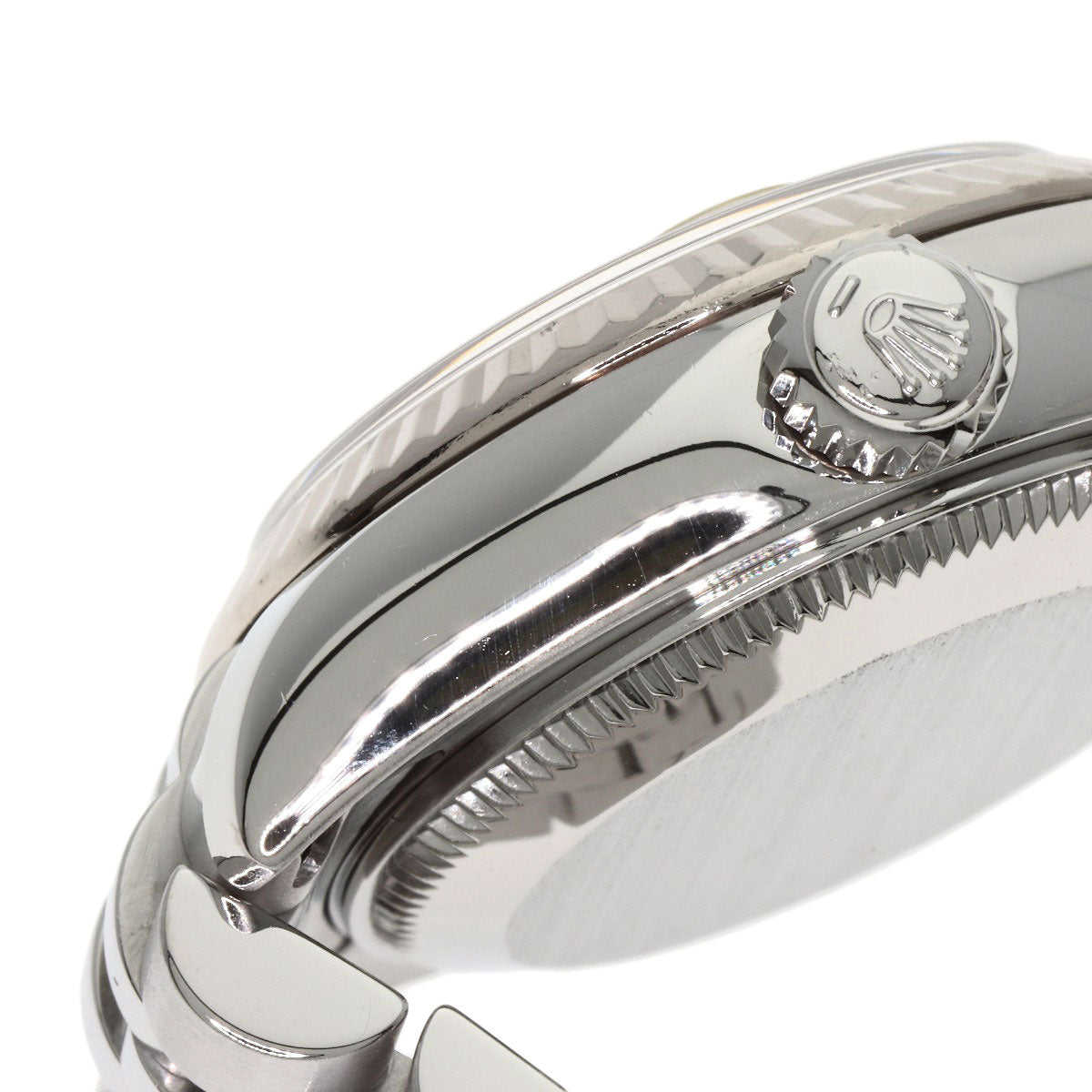 ROLEX ロレックス 179174NR デイトジャスト 10P ダイヤモンド 腕時計 SS レディース 中古