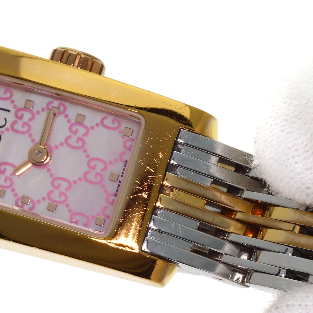GUCCI グッチ 8600L Gメトロ 腕時計 GP レディース 中古