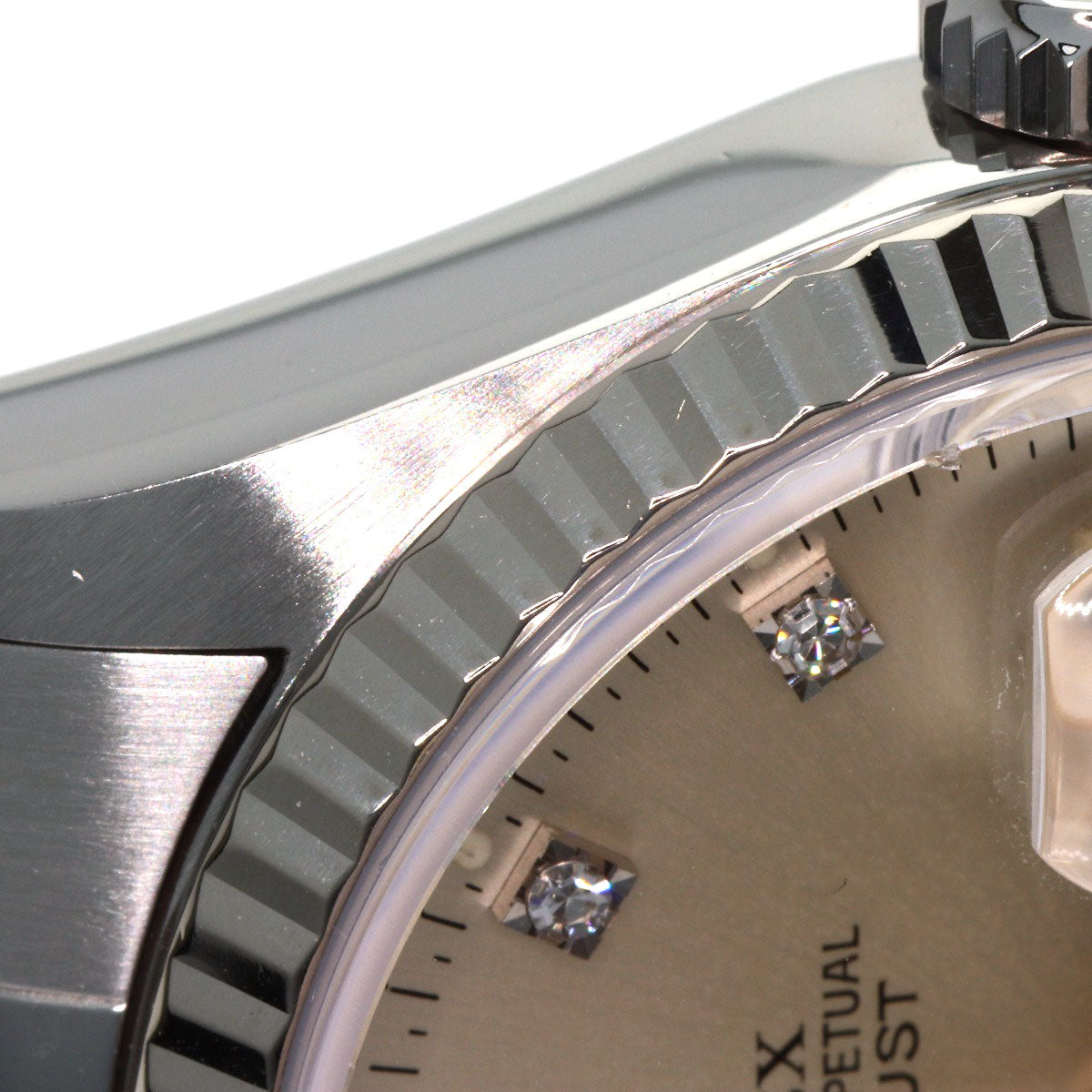 ROLEX ロレックス 16234G デイトジャスト 10P ダイヤモンド 腕時計 SS メンズ 中古
