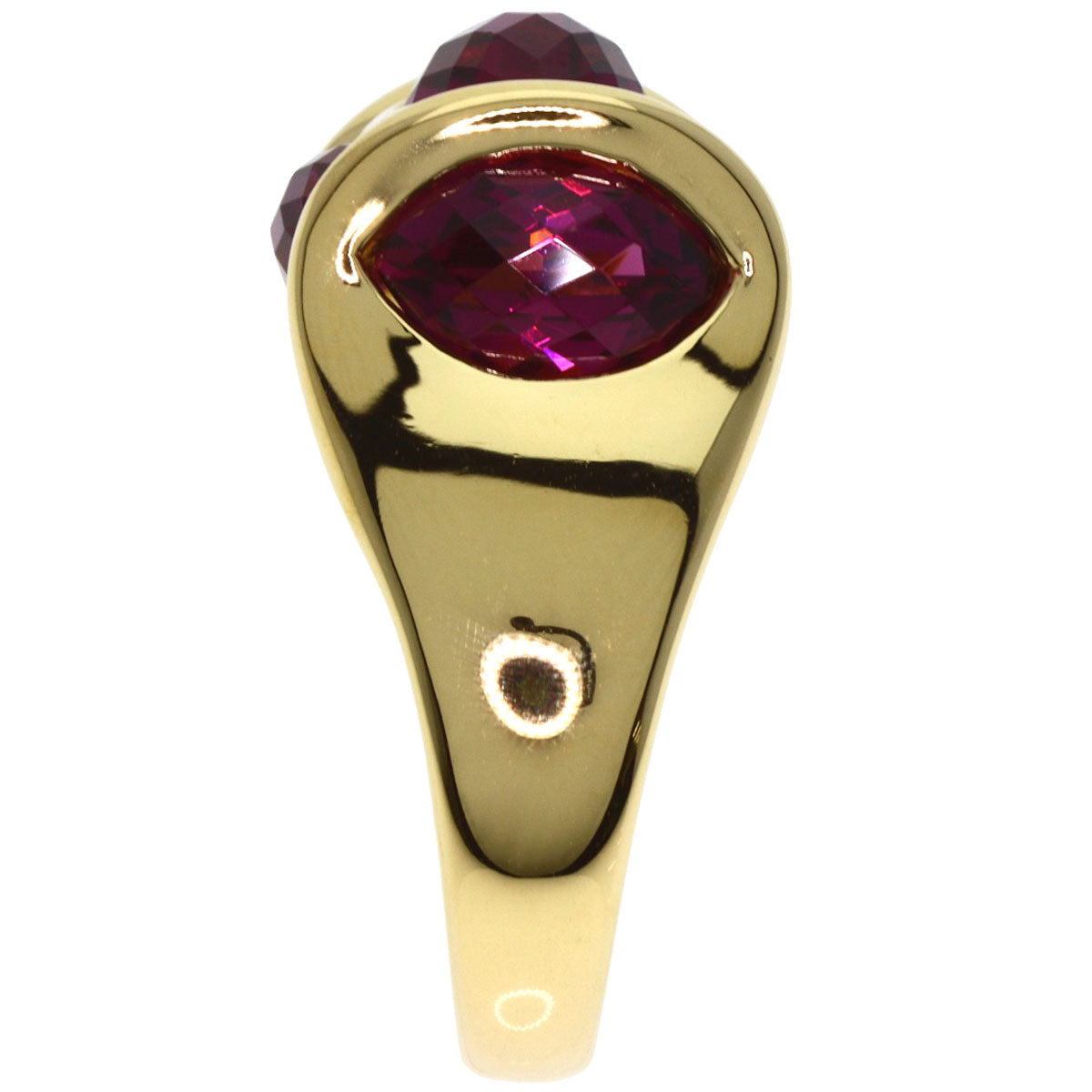 SELECT JEWELRY セレクトジュエリー カラーストーン ダイヤモンド リング・指輪 K18YG レディース 中古