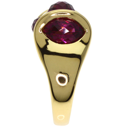 SELECT JEWELRY セレクトジュエリー カラーストーン ダイヤモンド リング・指輪 K18YG レディース 中古